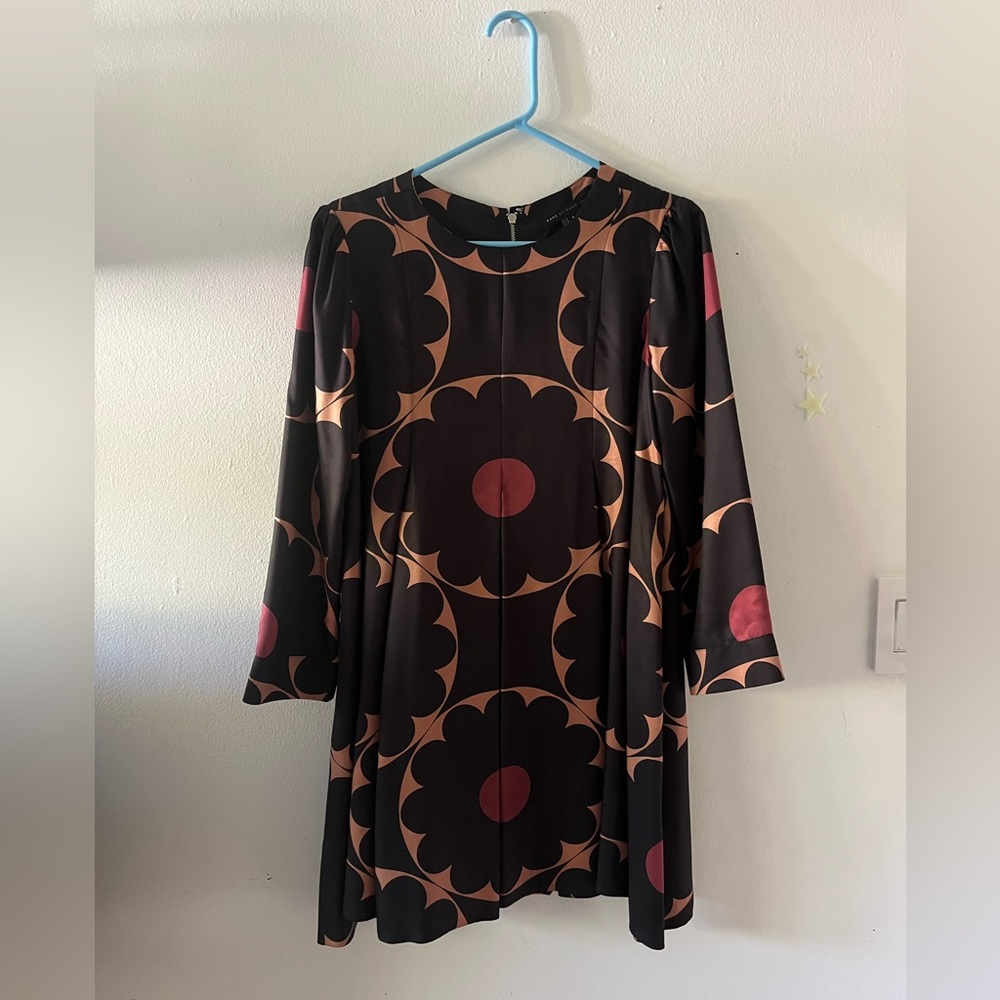 Marc By Marc Jacobs Black Bell Sleeve Dress